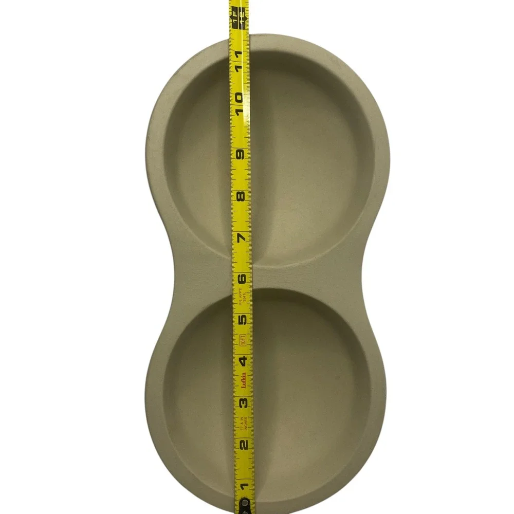 Pampered Chef Stoneware Double Microwave Egg Cooker Pan 2171 Family Heritage USA